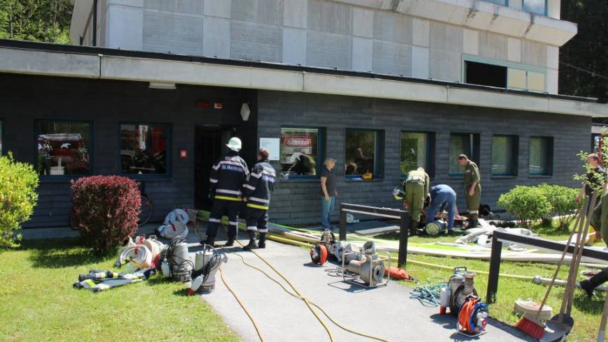 Großeinsatz der Feuerwehr im Kraftwerk