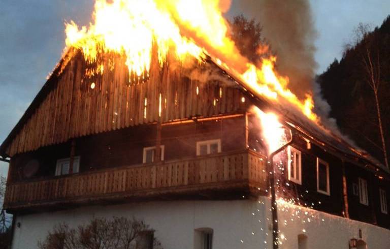 Wohnhausbrand in Großsölk