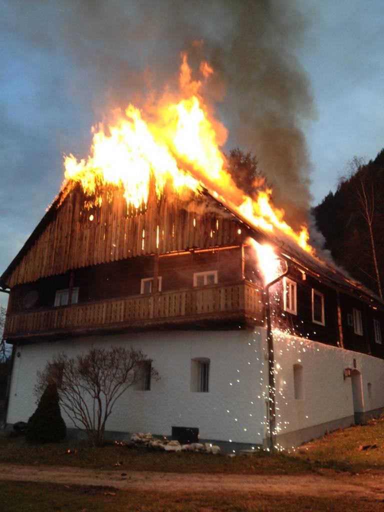 Wohnhausbrand in Großsölk