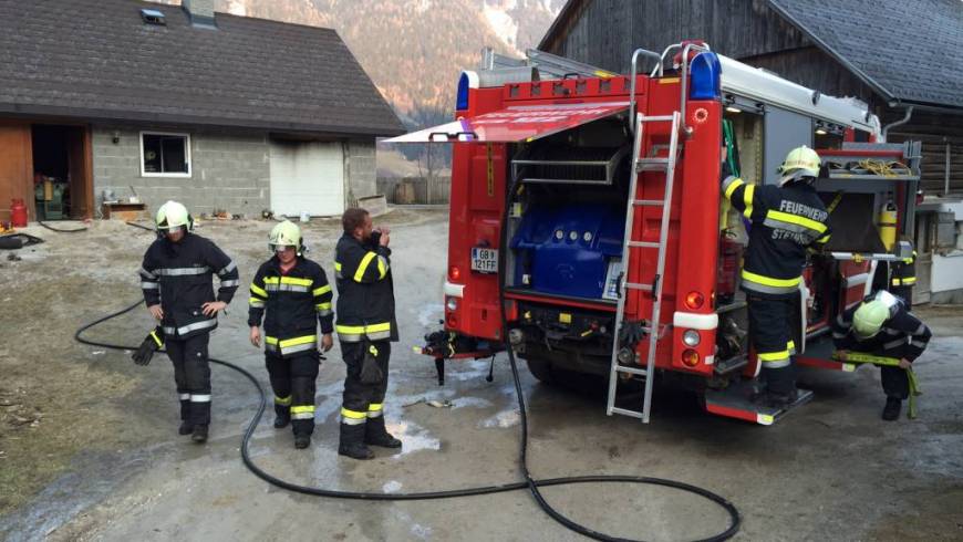 Garagenbrand in der Kleinsölk