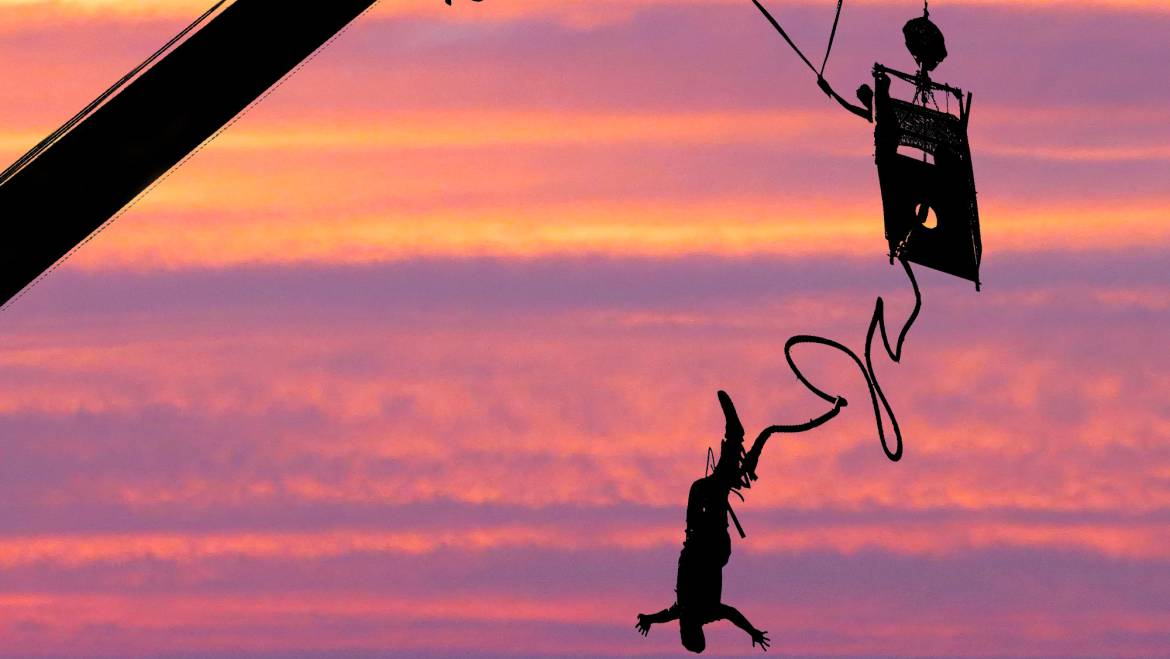 Bungee Jumping mitten im Ennstal