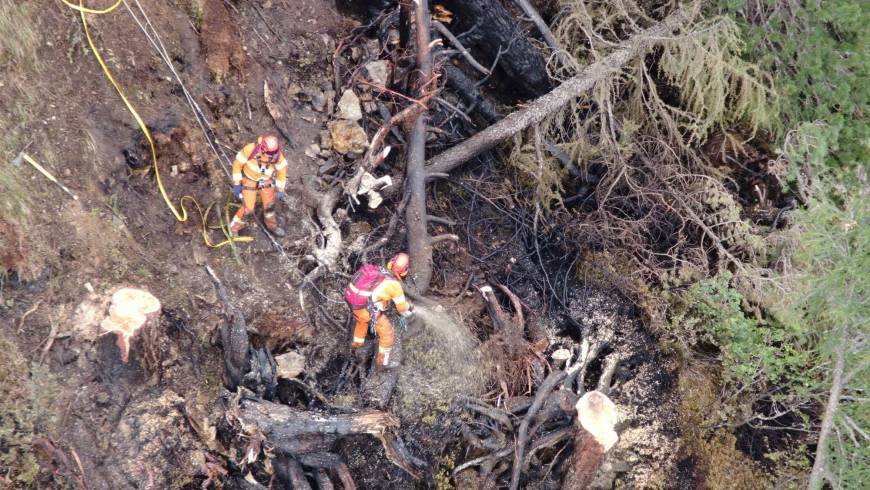 Waldbrand im Kleinsölktal