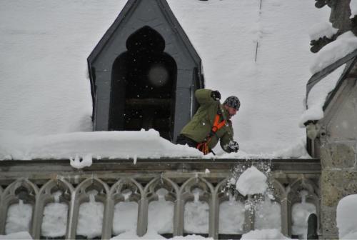 Unwetter - Schneeeinsatz - Stift Admont